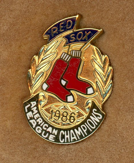 1986 World Series Press Pin Boston Red Sox 427144