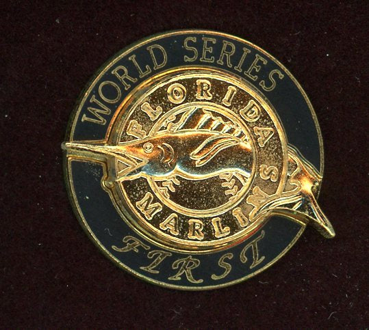 1997 World Series Press Pin Florida Marlins 427158