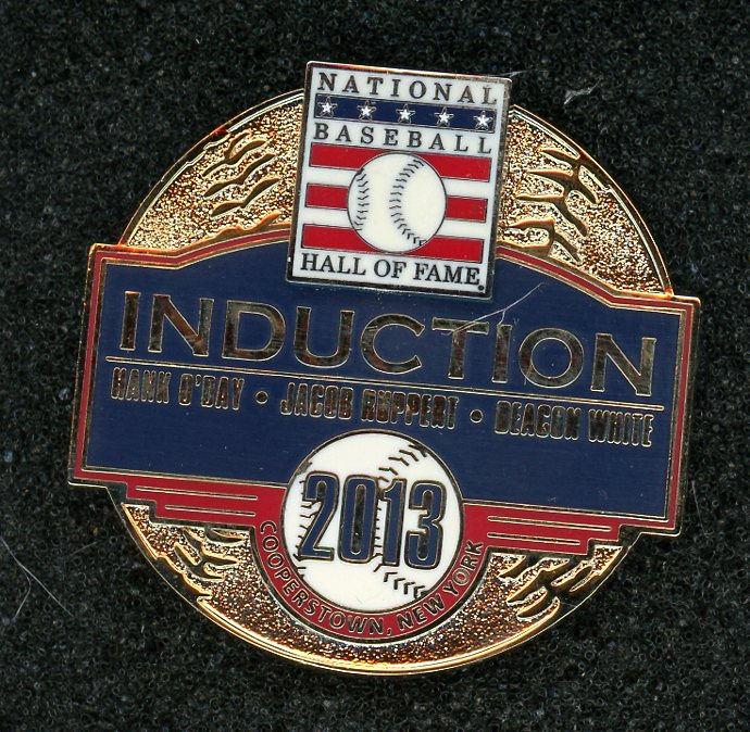 2013 Baseball Hall Of Fame Induction Pin Ruppert White 427173
