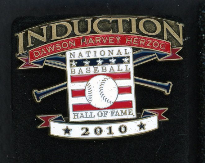 2010 Baseball Hall Of Fame Induction Pin Dawson Herzog 427174
