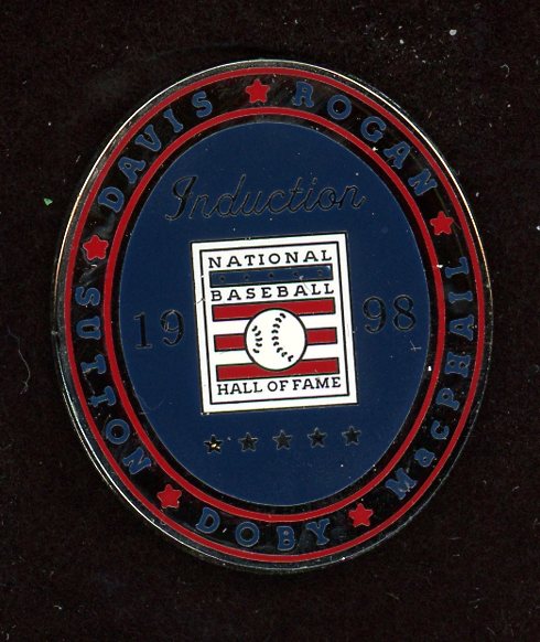 1998 Baseball Hall Of Fame Induction Pin Doby Sutton 427181