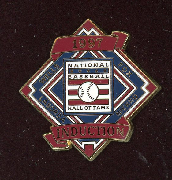 1997 Baseball Hall Of Fame Induction Pin Fox Lasorda 427199