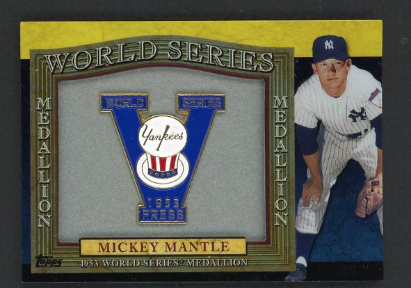 2011 Topps 1953 World Series Medallion Mickey Mantle Yankees NR-MT 427321