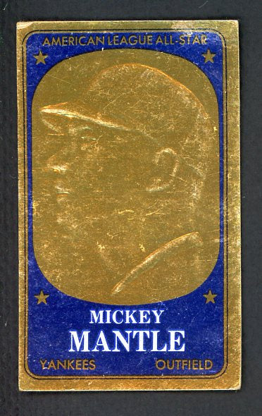 1965 Topps Embossed #011 Mickey Mantle Yankees VG-EX 427352