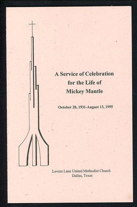 1995 Mickey Mantle Celebration Of Life Program EX-MT 427405