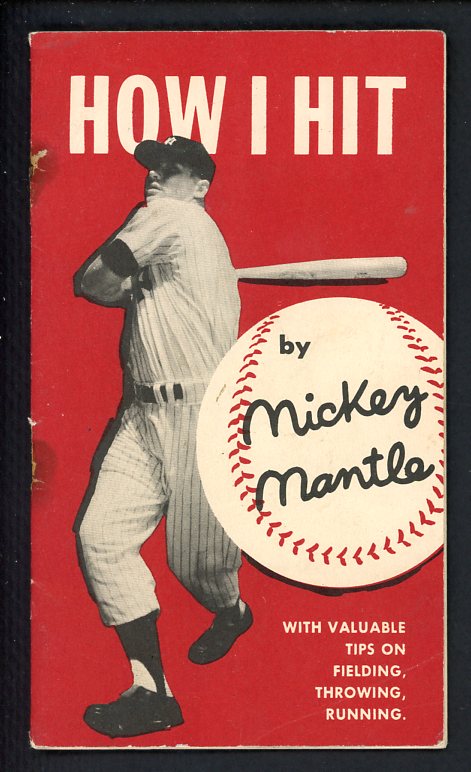 1956 Mantle Enterprises How I Hit Booklet Mickey Mantle VG-EX 427449