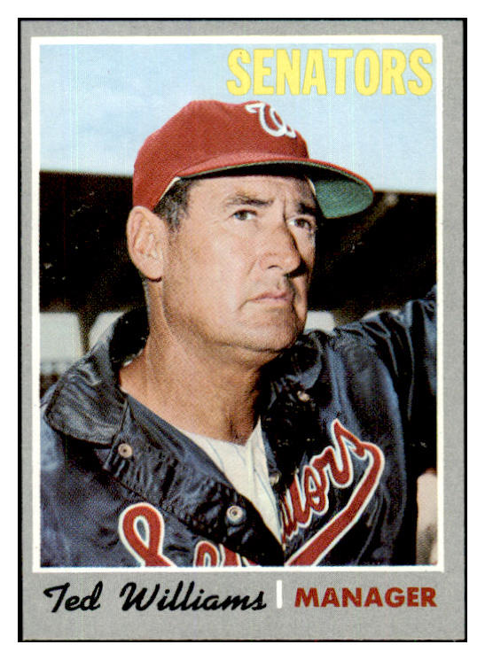 1970 Topps Baseball #211 Ted Williams Senators NR-MT 427604