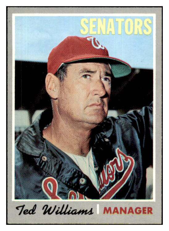 1970 Topps Baseball #211 Ted Williams Senators NR-MT 427605