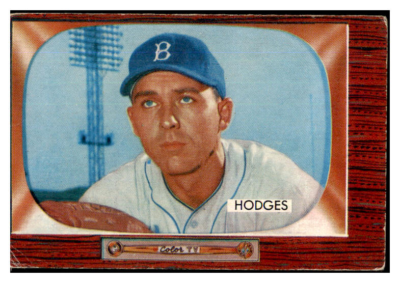 1955 Bowman Baseball #158 Gil Hodges Dodgers VG-EX 427693