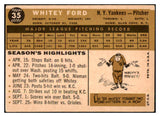 1960 Topps Baseball #035 Whitey Ford Yankees VG-EX/EX 427814