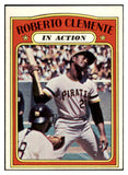 1972 Topps Baseball #310 Roberto Clemente IA Pirates NR-MT 427816
