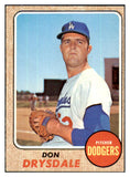 1968 Topps Baseball #145 Don Drysdale Dodgers EX-MT 427818