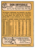 1968 Topps Baseball #145 Don Drysdale Dodgers EX-MT 427818