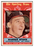 1959 Topps Baseball #571 Warren Spahn A.S. Braves EX 427831