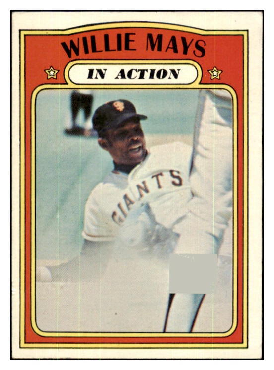 1972 Topps Baseball #050 Willie Mays IA Giants VG-EX 427844