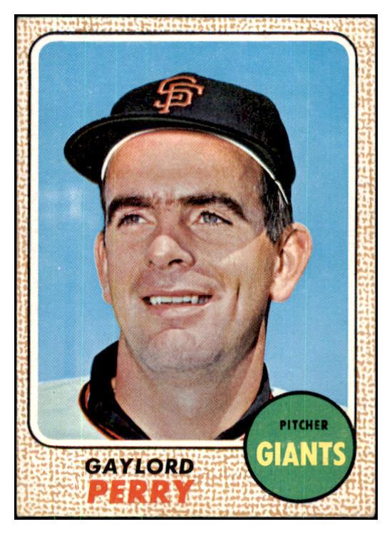 1968 Topps Baseball #085 Gaylord Perry Giants EX+/EX-MT 427857