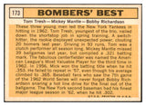 1963 Topps Baseball #173 Mickey Mantle Bobby Richardson EX+ 427941