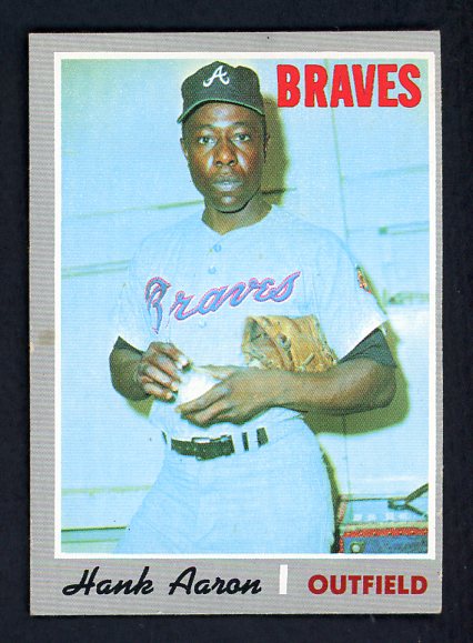 1970 Topps Baseball #500 Hank Aaron Braves EX 427961