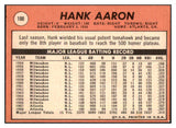 1969 Topps Baseball #100 Hank Aaron Braves VG/VG-EX 427964