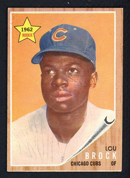 1962 Topps Baseball #387 Lou Brock Cubs EX+/EX-MT 427991