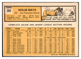 1963 Topps Baseball #300 Willie Mays Giants EX-MT oc 428038