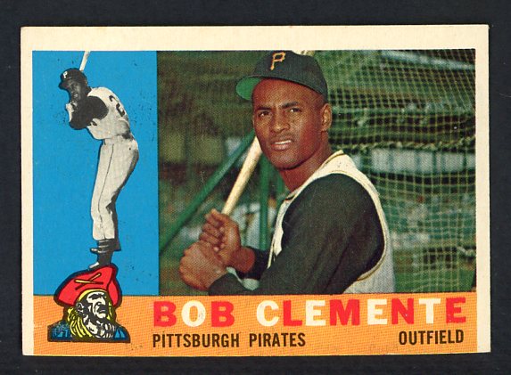 1960 Topps Baseball #326 Roberto Clemente Pirates EX sharp but oc 428121