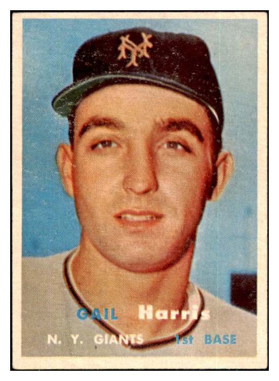 1957 Topps Baseball #281 Gail Harris Giants EX-MT 428184