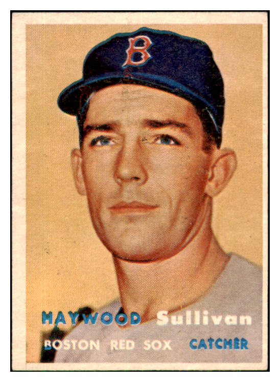 1957 Topps Baseball #336 Haywood Sullivan Red Sox EX 428314