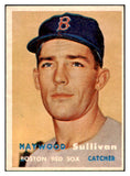 1957 Topps Baseball #336 Haywood Sullivan Red Sox EX 428314