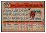 1957 Topps Baseball #336 Haywood Sullivan Red Sox EX 428315