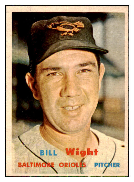 1957 Topps Baseball #340 Bill Wight Orioles EX-MT 428323