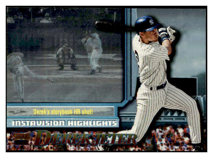1997 Stadium Club Instavision #117 Derek Jeter Yankees NR-MT 428551