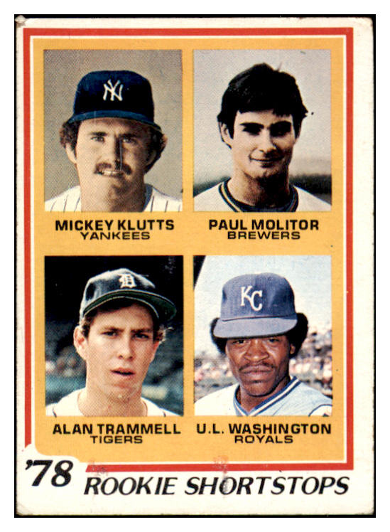 1978 Topps Baseball #707 Paul Molitor Brewers VG 428690