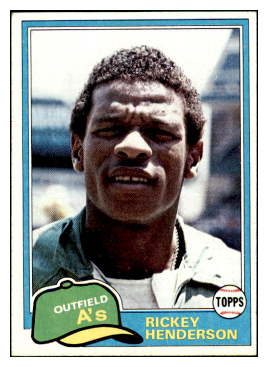 1981 Topps #261 Rickey Henderson A's EX-MT 428696