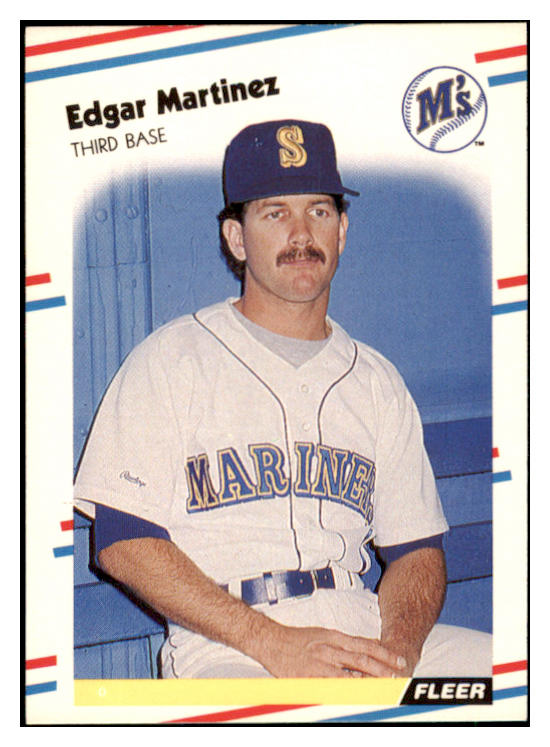 1988 Fleer #378 Edgar Martinez Mariners NR-MT 428750