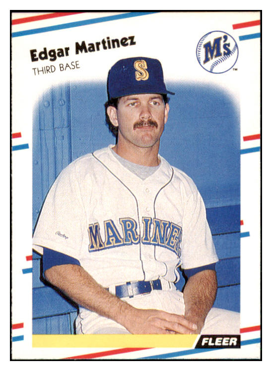 1988 Fleer #378 Edgar Martinez Mariners NR-MT 428751