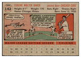 1956 Topps Baseball #142 Gene Baker Cubs EX-MT Gray 428975