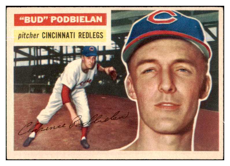 1956 Topps Baseball #224 Bud Podbielan Reds EX-MT 429024