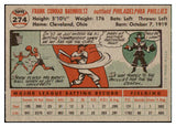 1956 Topps Baseball #274 Frank Baumholtz Phillies EX-MT 429053