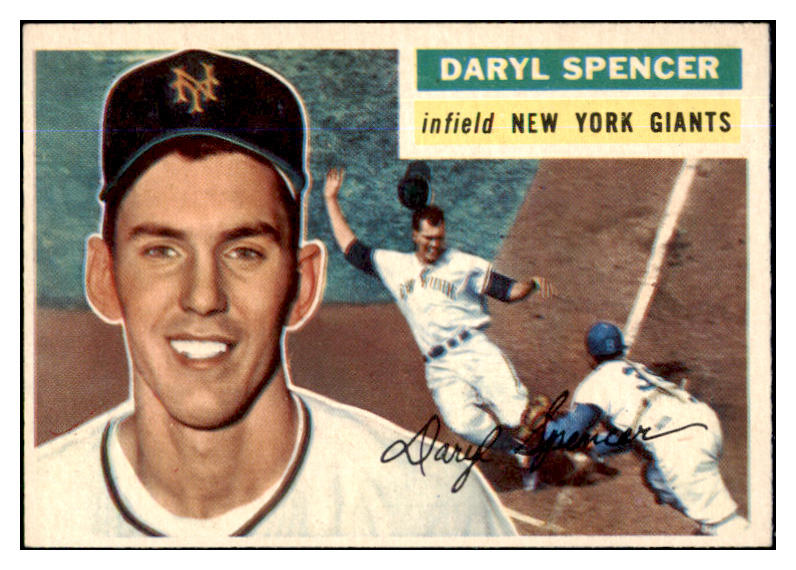 1956 Topps Baseball #277 Daryl Spencer Giants EX-MT 429055