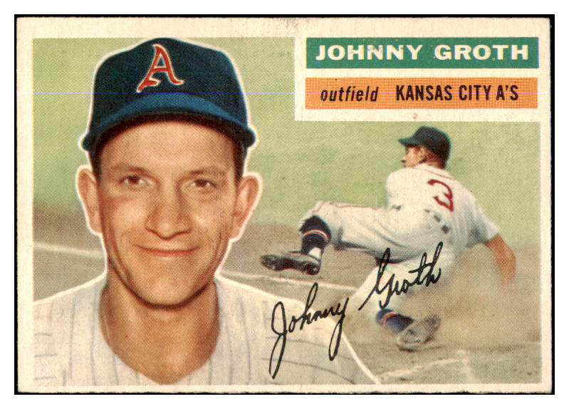 1956 Topps Baseball #279 Johnny Groth A's EX-MT 429056
