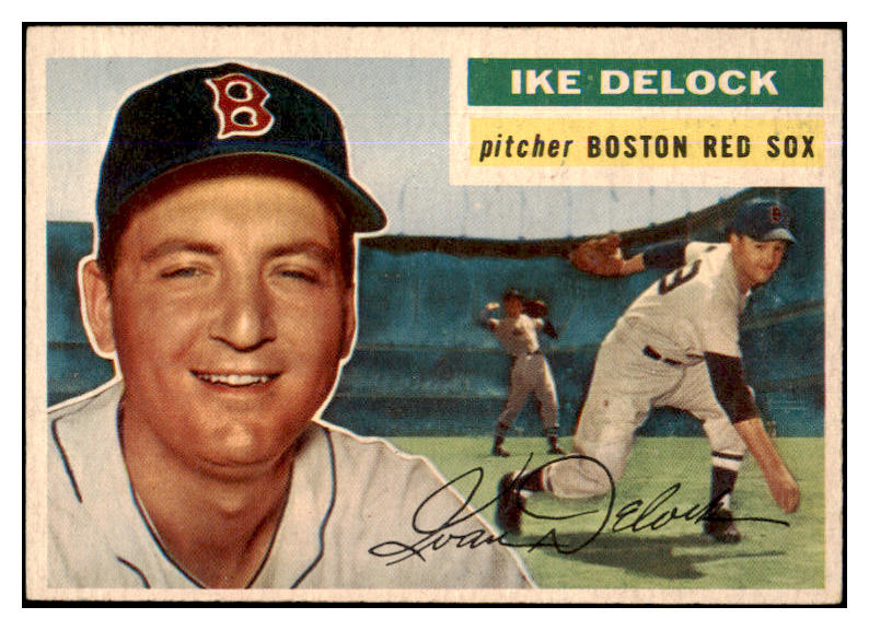 1956 Topps Baseball #284 Ike Delock Red Sox EX-MT 429059