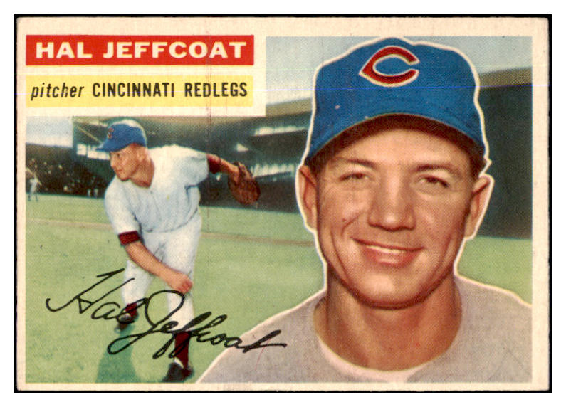 1956 Topps Baseball #289 Hal Jeffcoat Reds EX-MT 429062