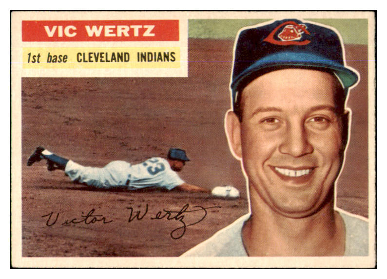 1956 Topps Baseball #300 Vic Wertz Indians EX-MT 429067