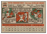 1956 Topps Baseball #300 Vic Wertz Indians EX-MT 429067