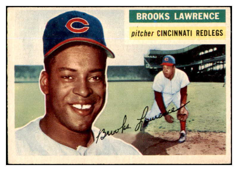 1956 Topps Baseball #305 Brooks Lawrence Reds EX-MT 429072