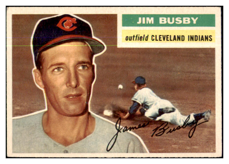 1956 Topps Baseball #330 Jim Busby Indians EX-MT 429085