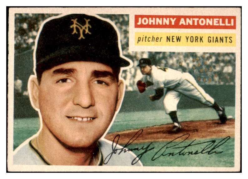 1956 Topps Baseball #138 Johnny Antonelli Giants NR-MT Gray 429128