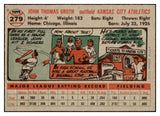 1956 Topps Baseball #279 Johnny Groth A's NR-MT 429179