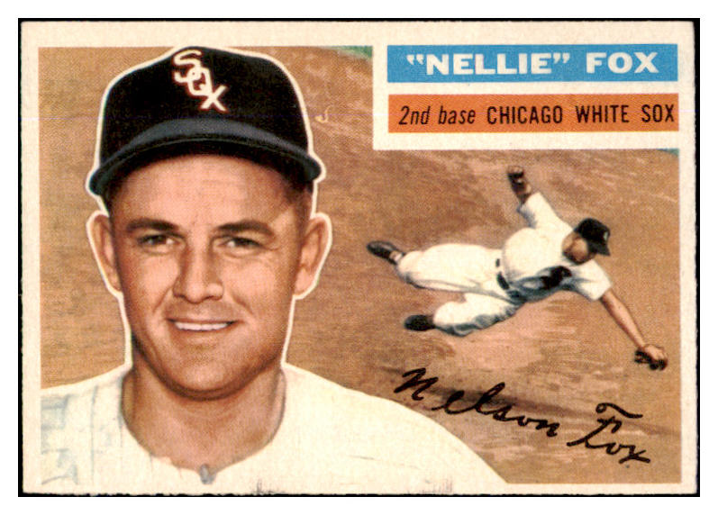 1956 Topps Baseball #118 Nellie Fox White Sox EX Gray 429228